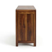 Solid Wood Sideboard Cabinet with Cane Doors & Drawer Storage