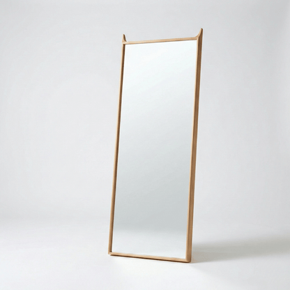 Karui Modern Full-Length Wall Mirror with Wooden Frame