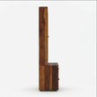 Solid Wood Dressing Table with Full-Length Mirror & Storage Cabinet