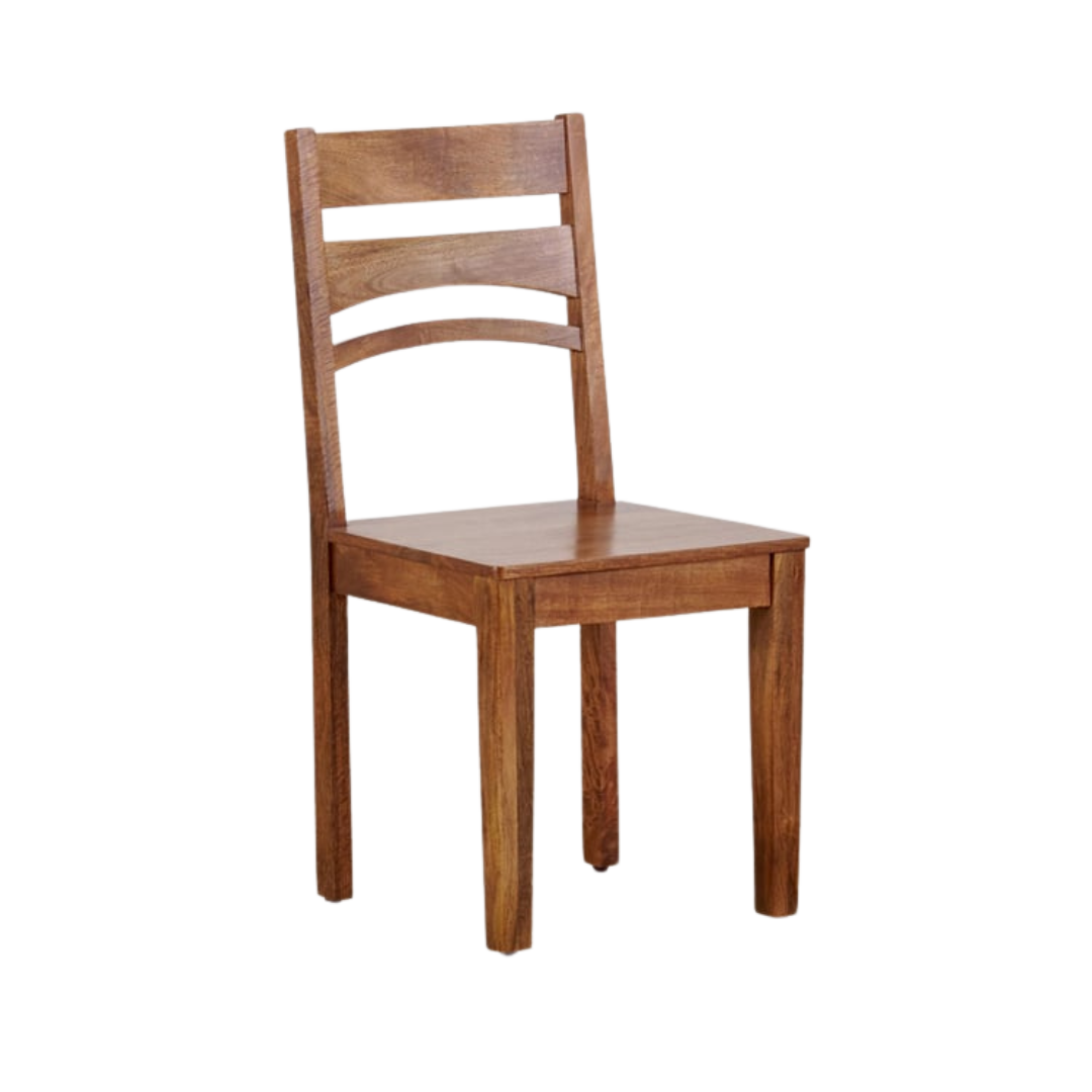 Amethyst Solid Wood Rustic Slatted Back Dining Chair (Set of 2)