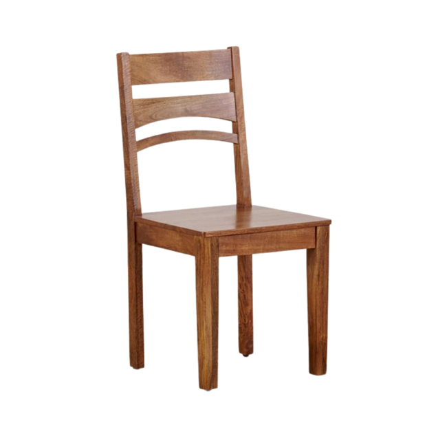 Amethyst Solid Wood Rustic Slatted Back Dining Chair