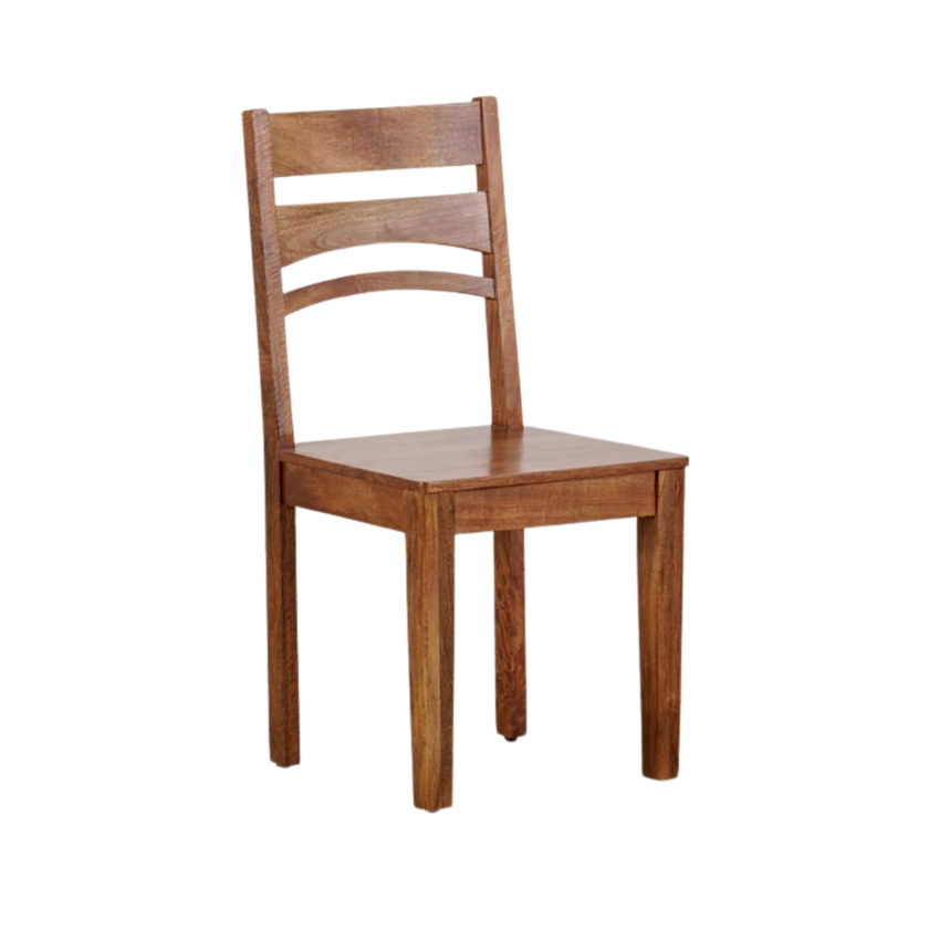 Amethyst Solid Wood Rustic Slatted Back Dining Chair