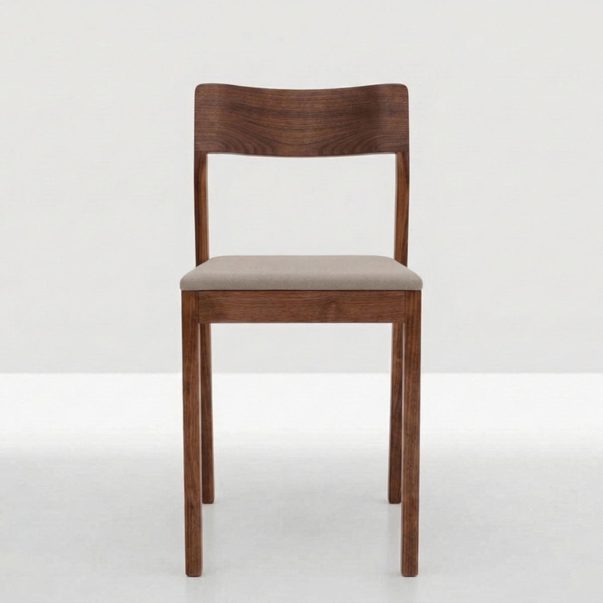 Sylvia Sheesham Wood Chair with Comfortable Upholstered Fabric Seat (Set of 2)