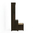 Solid Wood Dressing Table with Mirror & Pull-Out Seat Storage