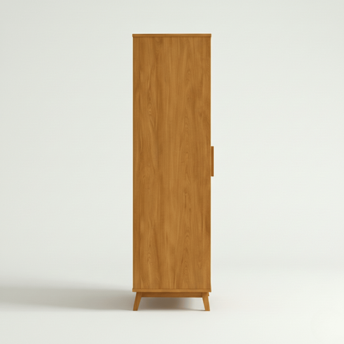 Karui Fluted Panel 2-Door Solid Oak Wood Almirah