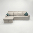 Sirea Solid Wood Upholstered L-Shape Sofa by Induscraft