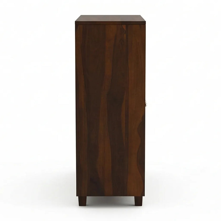 Solid Wood Shoe Storage Cabinet 3 Door Shoe Rack Organizer