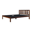 Easter Solid Sheesham Wood Modern Slatted Headboard Bed
