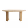 Anvira Solid Wood Oval 6 Seater Dining Set with Cane Chairs