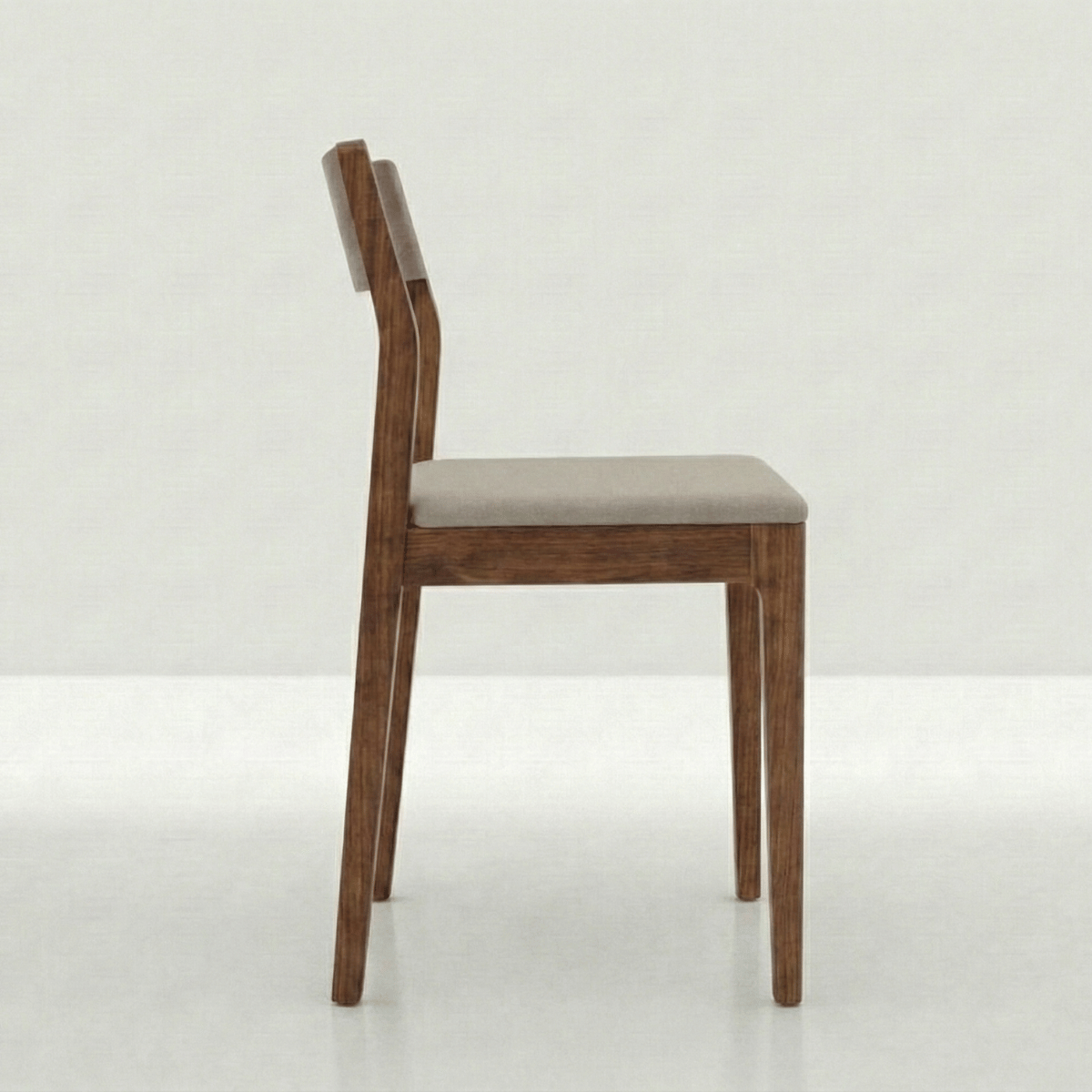 Sylvia Sheesham Wood Chair with Comfortable Upholstered Fabric Seat (Set of 2)