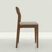 Sylvia Sheesham Wood Chair with Comfortable Upholstered Fabric Seat (Set of 2)