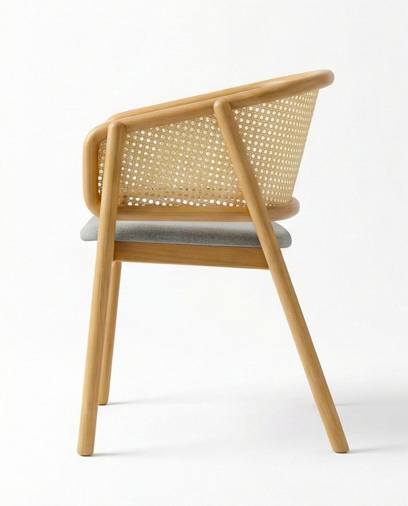 Brentwood Cane Back Solid Wood Armchair