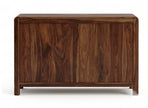 Handcrafted Solid Wood Shoe Rack Cabinet with Cane Doors & Drawer