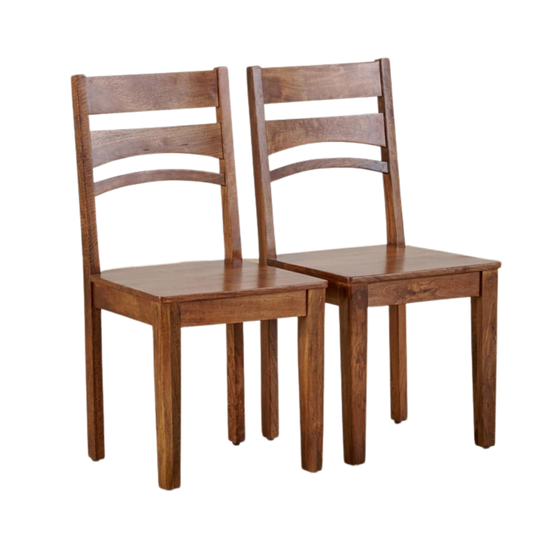 Amethyst Chair (Set of 2) by Induscraft in Solid Sheesham Wood