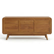 Solid Wood Shoe Rack Cabinet with Cane Doors