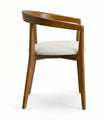 Snowcone Solid Wood Curved Armchair