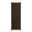 Solid Wood Dressing Table with Mirror & Pull-Out Seat Storage