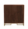 Herringbone Solid Wood Storage Cabinet