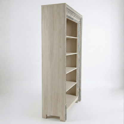 Meher Bookshelf Cabinet in Old Mix Wood by Induscraft