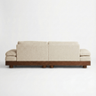 Weasely Solid Wood Fabric Sofa - Lounge Seating with Deep Cushioned Comfort by Induscraft