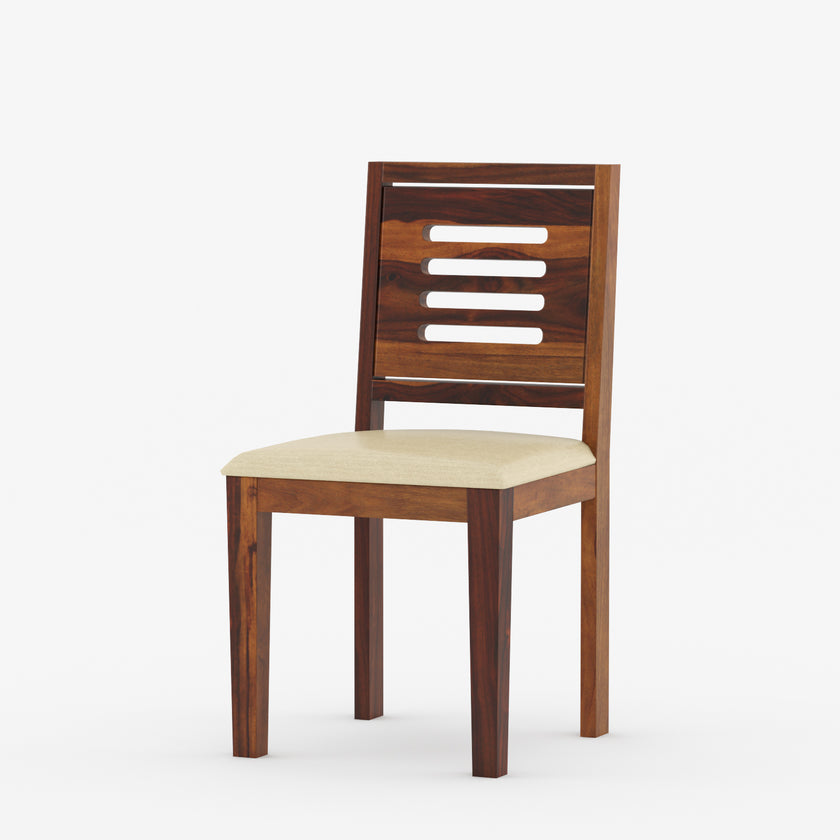 Joshua Sheesham Modern 4 Chair Dining Set for Compact Spaces - Induscraft