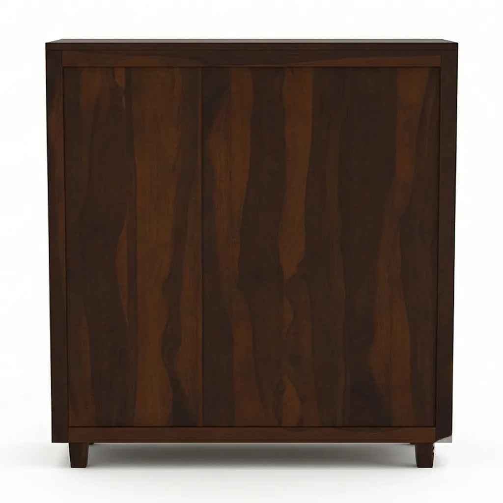 Solid Wood Shoe Storage Cabinet 3 Door Shoe Rack Organizer