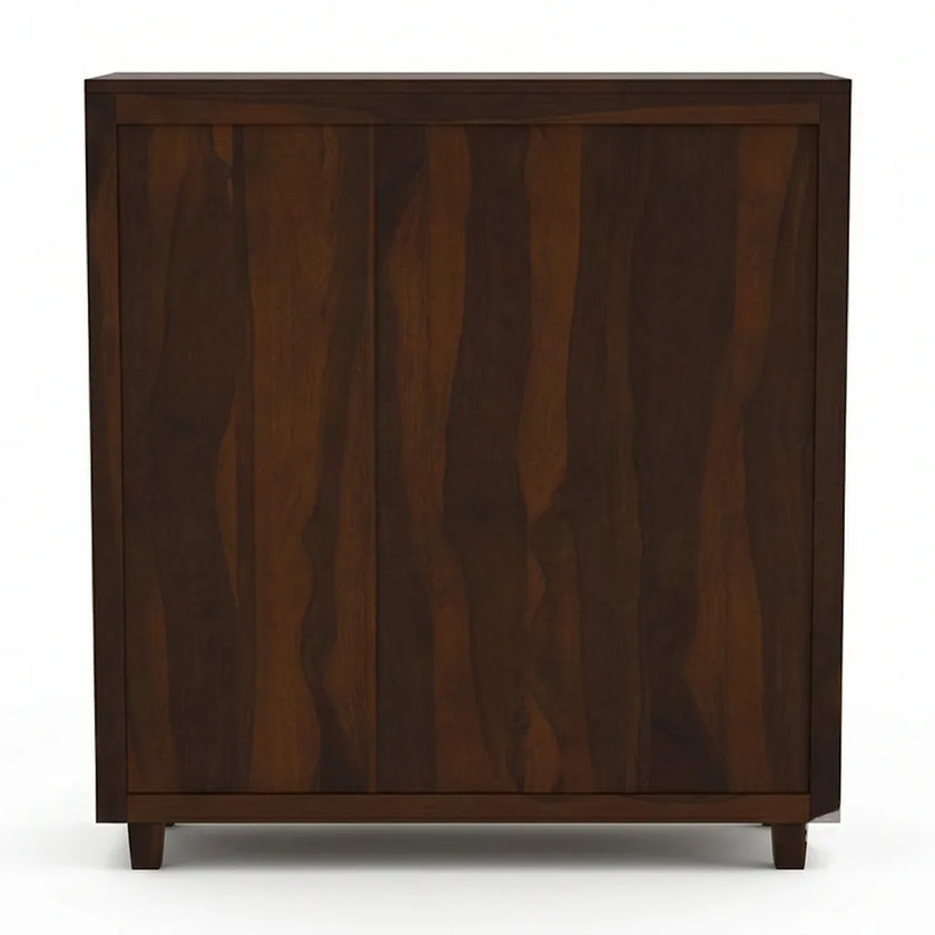 Solid Wood Shoe Storage Cabinet 3 Door Shoe Rack Organizer
