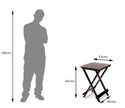Folding Table by Induscraft of Solid Sheesham Wood with Compact and Foldable Feature - Induscraft