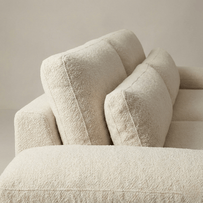 Weasely Solid Wood Fabric Sofa - Lounge Seating with Deep Cushioned Comfort by Induscraft