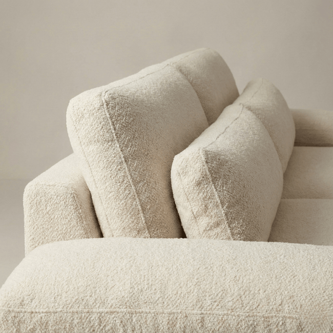 Weasely Solid Wood Fabric Sofa - Lounge Seating with Deep Cushioned Comfort by Induscraft