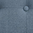 Solid Wood 3-Seater Sofa with Upholstered Fabric & Tufted Back