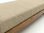 Brahmika Solid Wood Diwan with Cane Panel & Upholstered Cushion