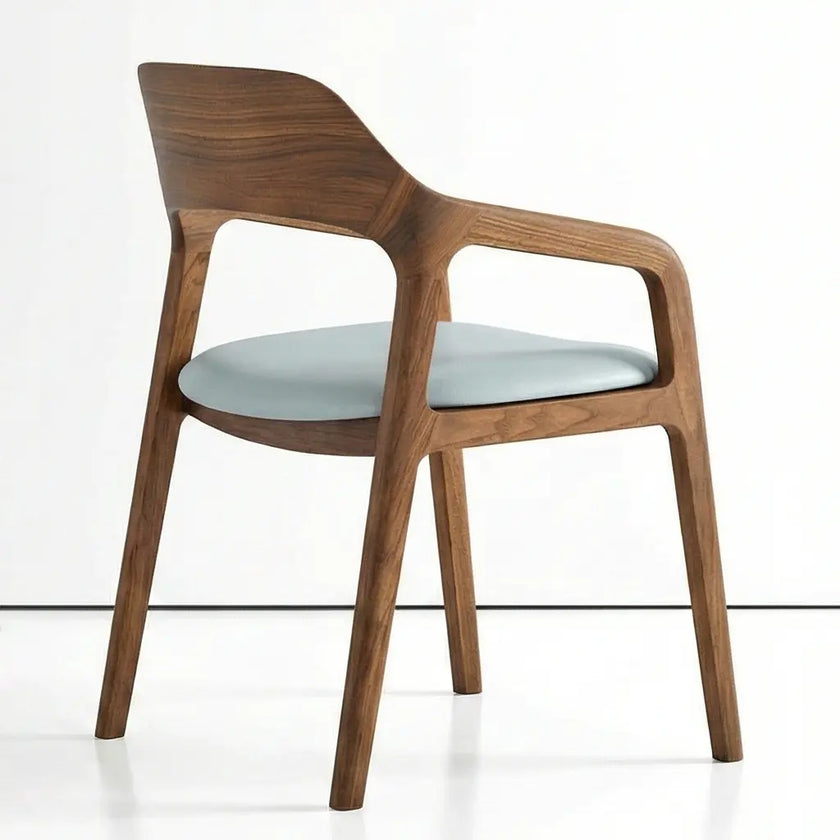 Claytopia Sculpted Solid Wood Armchair