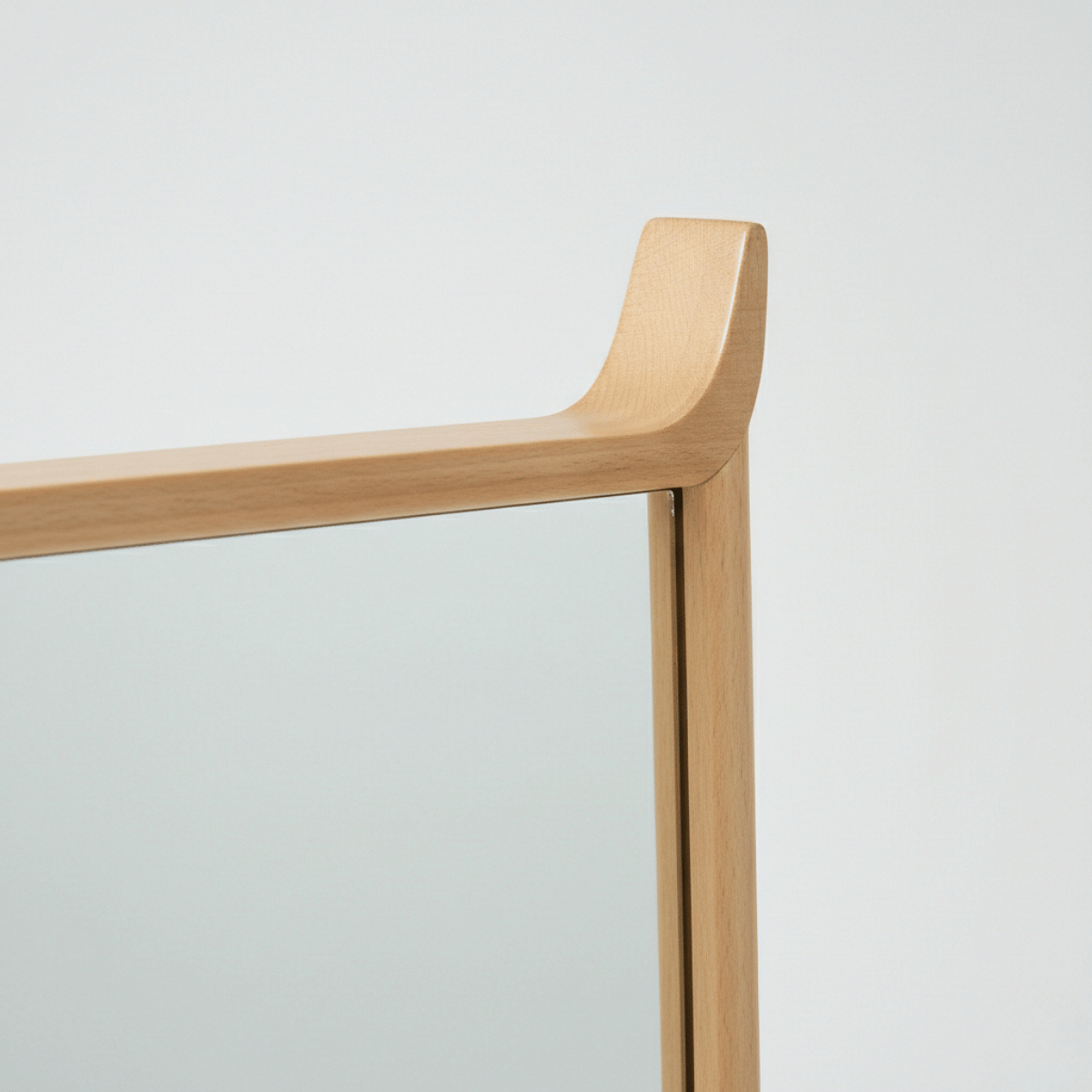 Karui Modern Full-Length Wall Mirror with Wooden Frame