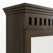 Solid Wood Dressing Table with Mirror & Pull-Out Seat Storage