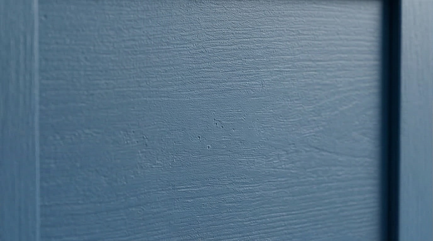 Indigo Blue Solid Wood Bed with Pull-Out Storage Drawer