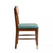 Sienna Solid Wood Oval 6 Seater Dining Set with Cane Chairs
