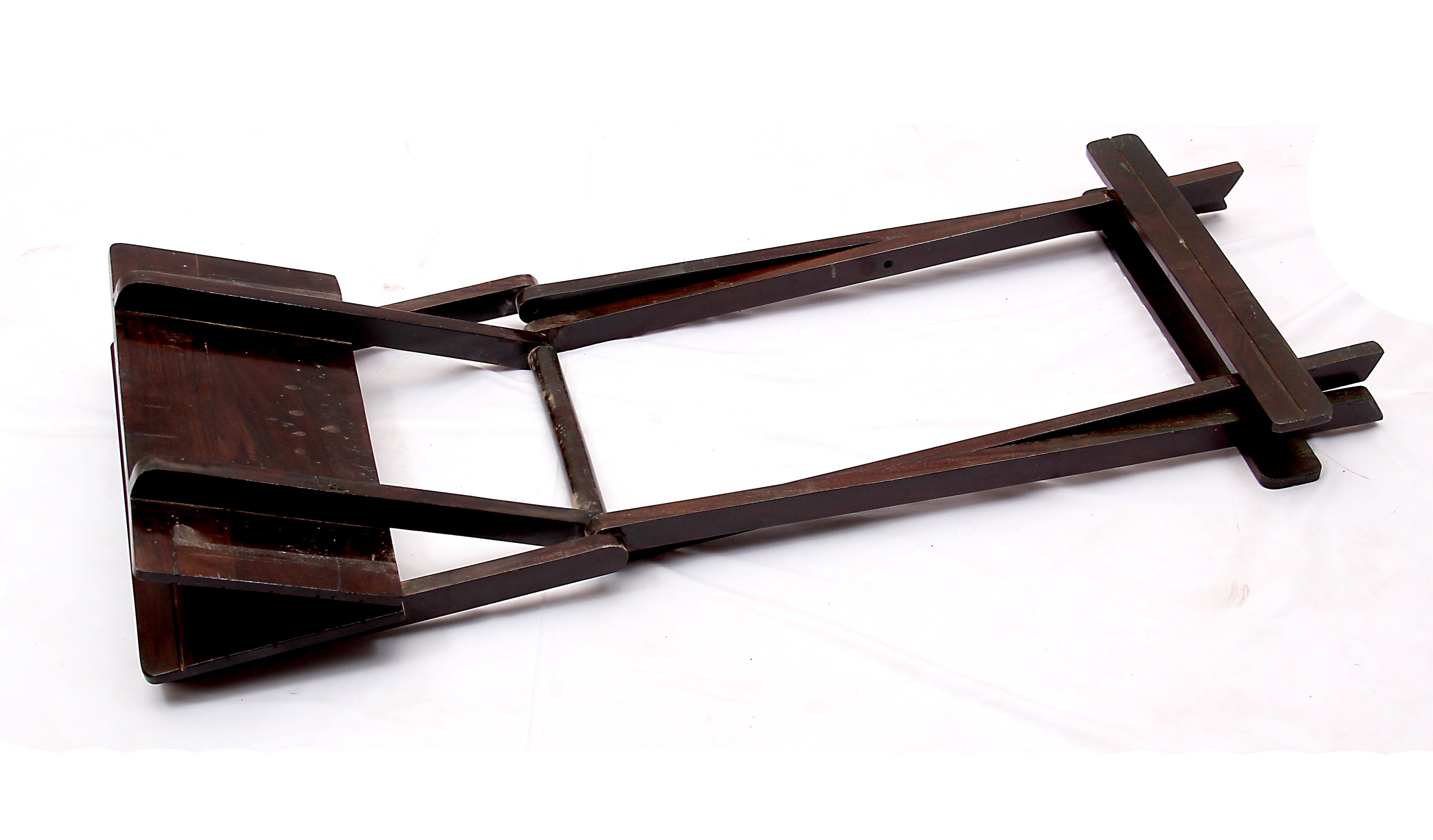 Folding Table by Induscraft of Solid Sheesham Wood with Compact and Foldable Feature - Induscraft