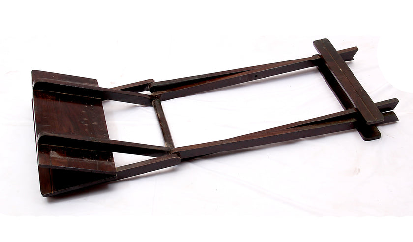 Folding Table by Induscraft of Solid Sheesham Wood with Compact and Foldable Feature - Induscraft