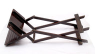 Folding Table by Induscraft of Solid Sheesham Wood with Compact and Foldable Feature - Induscraft