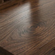 Solid Wood Dressing Table with Textured Panel Design & Storage Stool