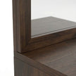 Solid Wood Dressing Table with Carved Drawer & Cabinet Storage