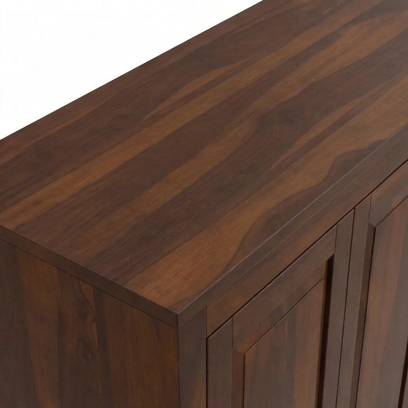 Solid Wood Shoe Storage Cabinet 3 Door Shoe Rack Organizer
