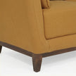 Modern Upholstered 2-Seater Sofa with Solid Wood Base & Patterned Cushions