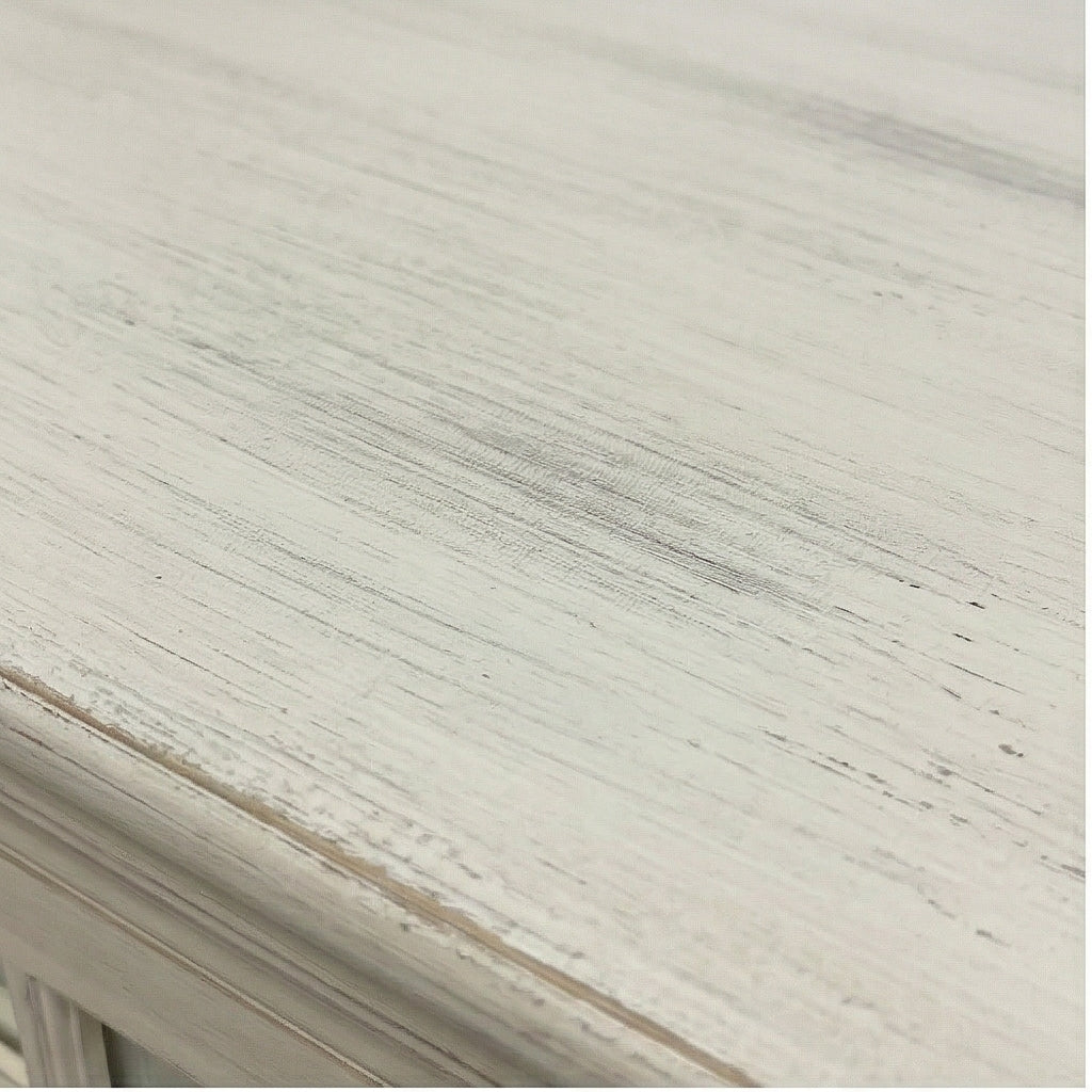 Solid Wood Display Cabinet with Glass Panel Doors Classic Storage & Showcase Unit