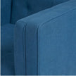 Solid Wood Modern Lounge Chair with Upholstered Fabric Seat