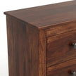 Solid Wood Cane Sideboard Cabinet Wooden Storage Console with Drawers