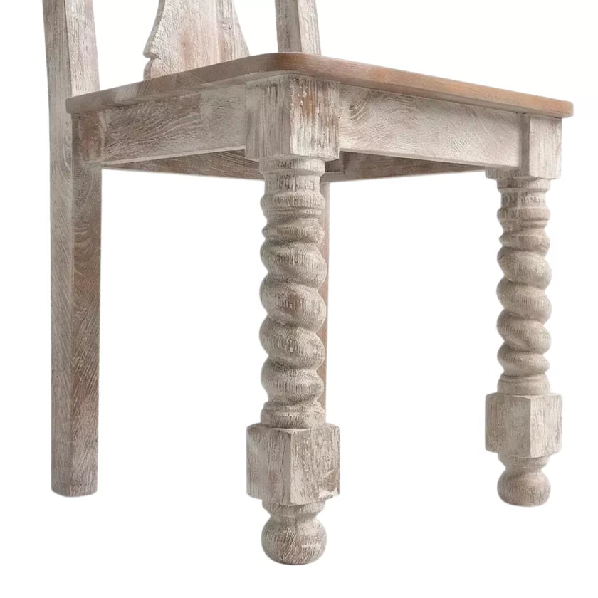 Mathilide Solid Wood 6 Seater Dining Table with Chairs and Bench
