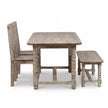 Mathilide Solid Wood 6 Seater Dining Table with Chairs and Bench