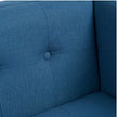 Solid Wood Modern Lounge Chair with Upholstered Fabric Seat